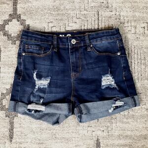 S.O.N.G. Curvy High-Rise Distressed Shorts – Size 5/27